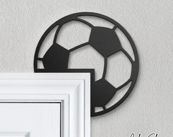 Soccer Ball Door Frame Decoration - Reversible Soccer Door Topper - Soccer Door Corner Decoration - Soccer Decorations - Soccer Nursery