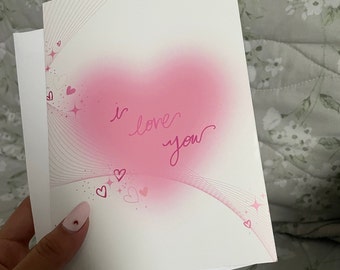 I love you card, Card for Partner, Any Occasion “ily” Card