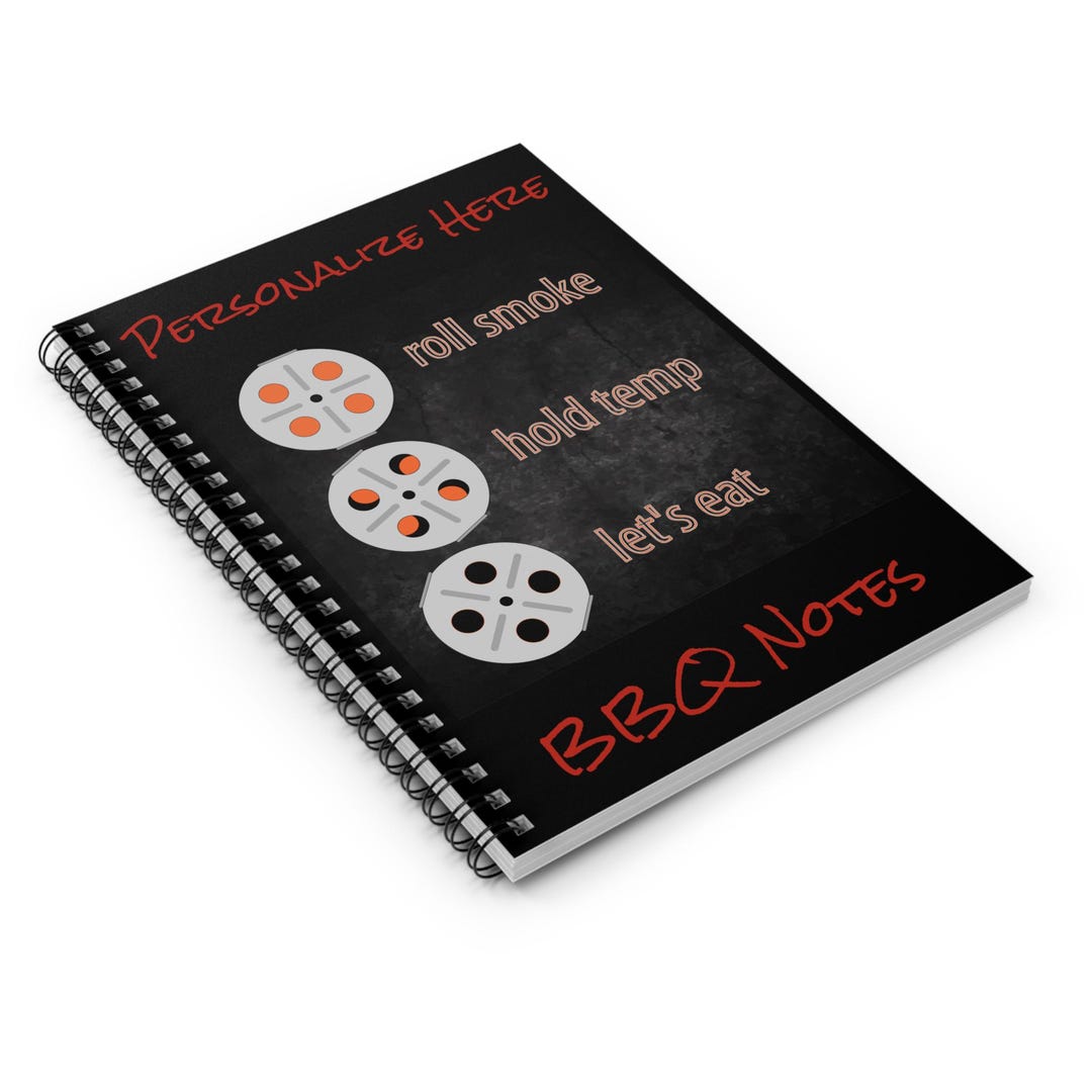 Personalized BBQ Recipe Notebook: Grilling Journal for Pitmasters - Etsy