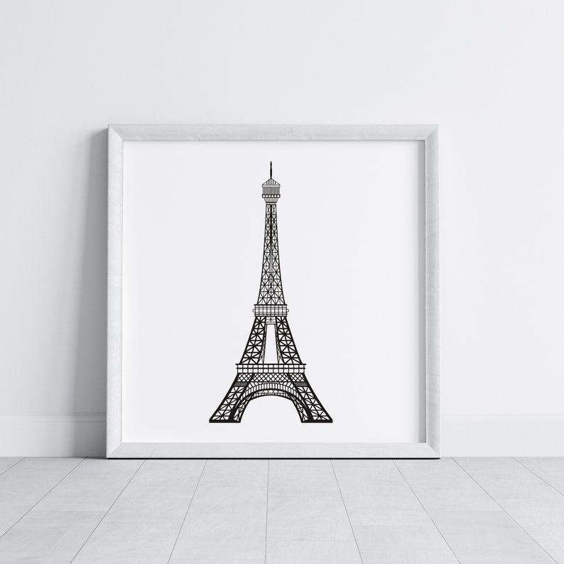 Eiffel Tower SVG, Paris SVG, Landmark SVG, Travel Svg, Eiffel Tower