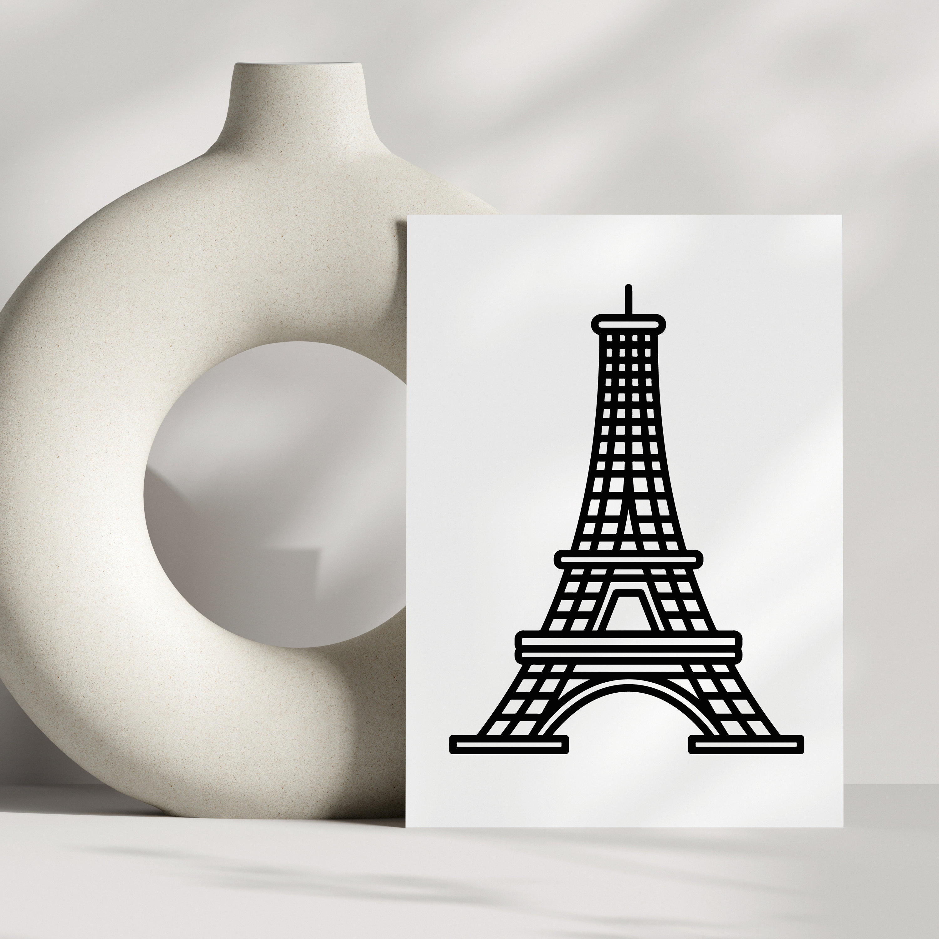 Eiffel Tower SVG, Paris SVG, Landmark SVG, Travel Svg, Eiffel Tower