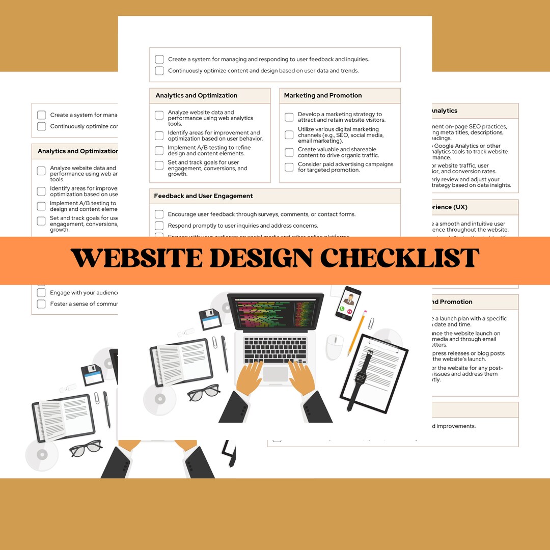 Website Design and Creation Plan Checklist/checklist for Creating Your ...