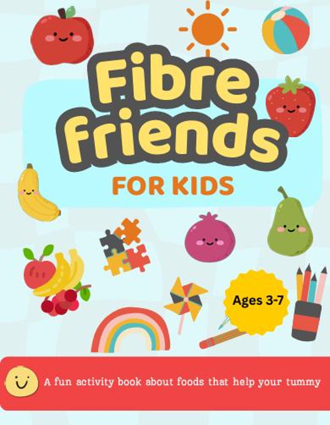 Fibrefriend Patterns Fibre Friends Activity Book | Healthy Eating for Kids Ages 3-7 ...
