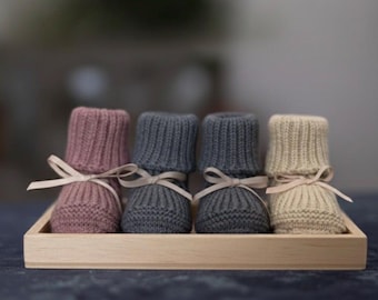 Organic Cotton Baby Booties and Mittens Set