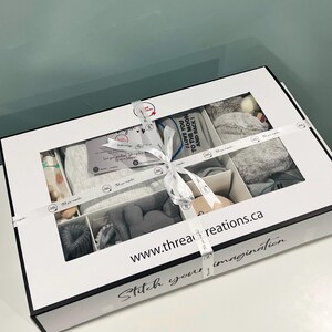 Personalized Baby Gift Box | Gender Neutral Welcome Home Set| Embroidered Baby Clothes image 5