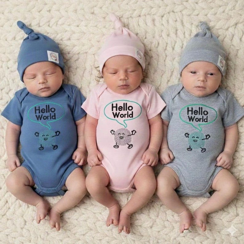 Personalized Baby Gift Box | Gender Neutral Welcome Home Set| Embroidered Baby Clothes image 15