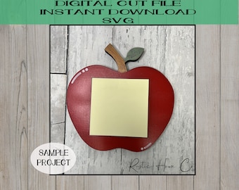 Regalo del maestro, titular de la nota Post it del maestro, nota adhesiva, apreciación del maestro, archivo digital láser svg Glowforge Ready, personalizado