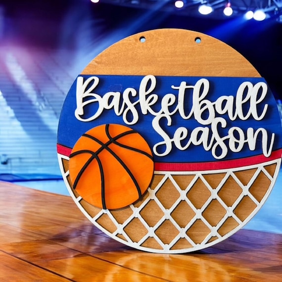 Personalized Basketball Door Hanger: Team Spirit Decor Sign