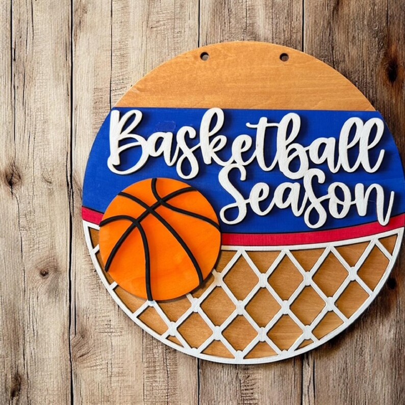Personalized Basketball Door Hanger: Team Spirit Decor Sign bild 6