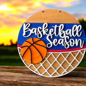 Personalized Basketball Door Hanger: Team Spirit Decor Sign bild 7