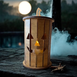 Jack-o-Lantern Halloween Pumpkin Decoration - Lighted Jack O Lantern for Fall and Spooky Seasonal Décor