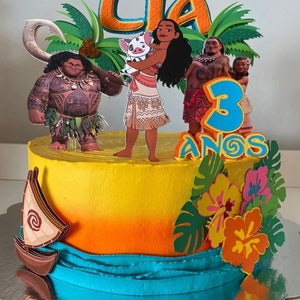 Moana Cake topper /  Moana party / Moana decor / Moana cake