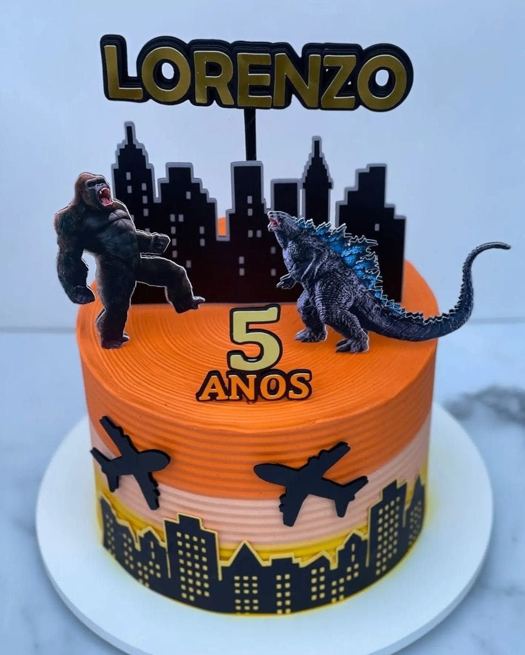 king kong godzilla cake