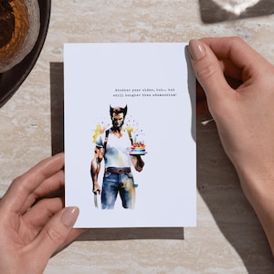Biglietto d'auguri digitale - Wolverine - Biglietto Wolverine X-Men - Buon compleanno - Compleanno - Marvel - Download immediato