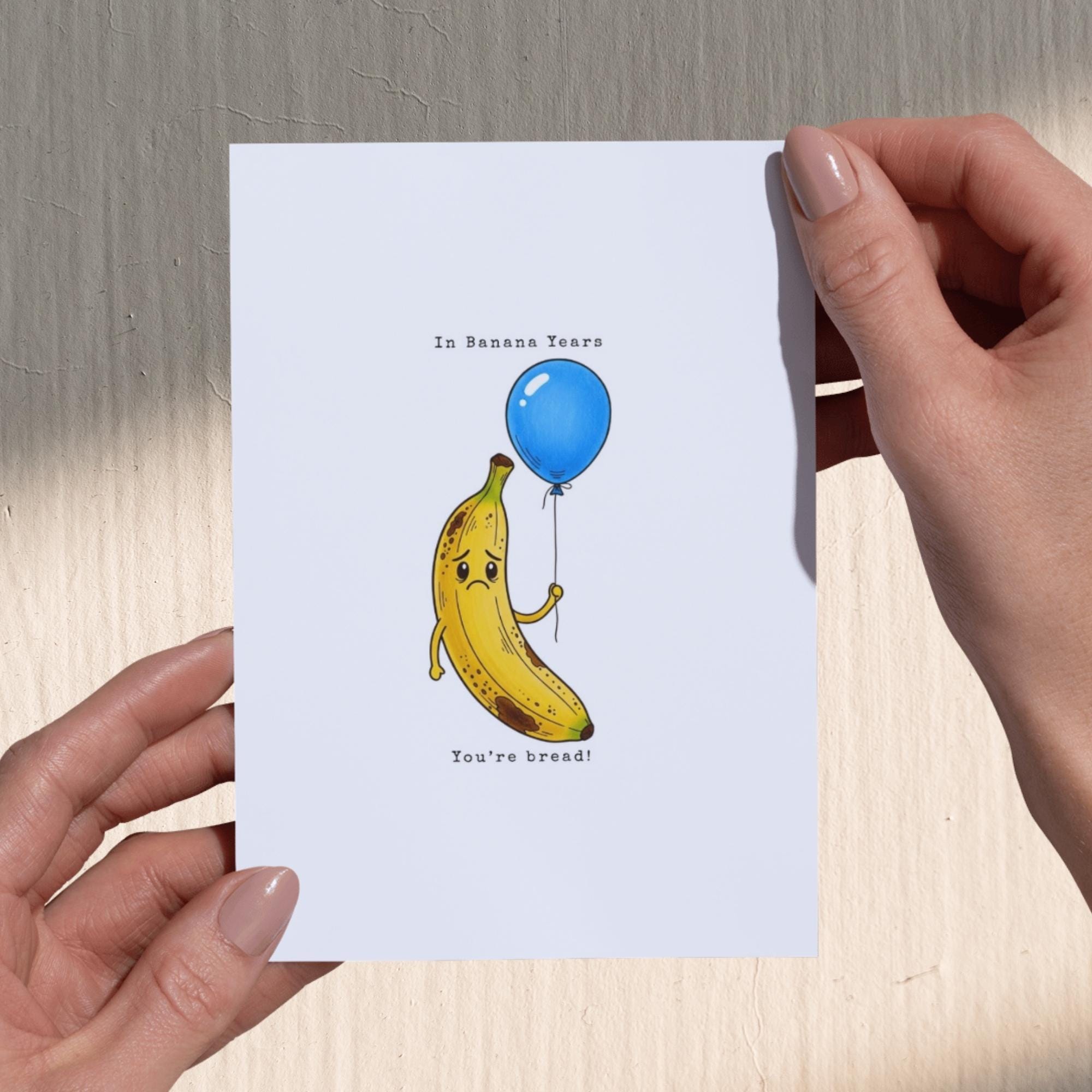 Bananas bday card - Etsy België, image size:2000x2000