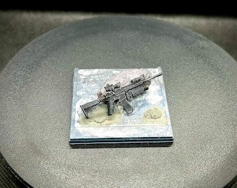 LayBrickDesign Tactical Painted M4 with M203 Grenade Launcher