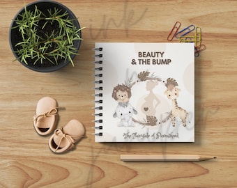 Pregnancy Journal Keepsake - Pregnancy Planner Gift for Expectant Mother, Baby Animals Pregnancy Record Book - All Trimester Pregnancy Diary