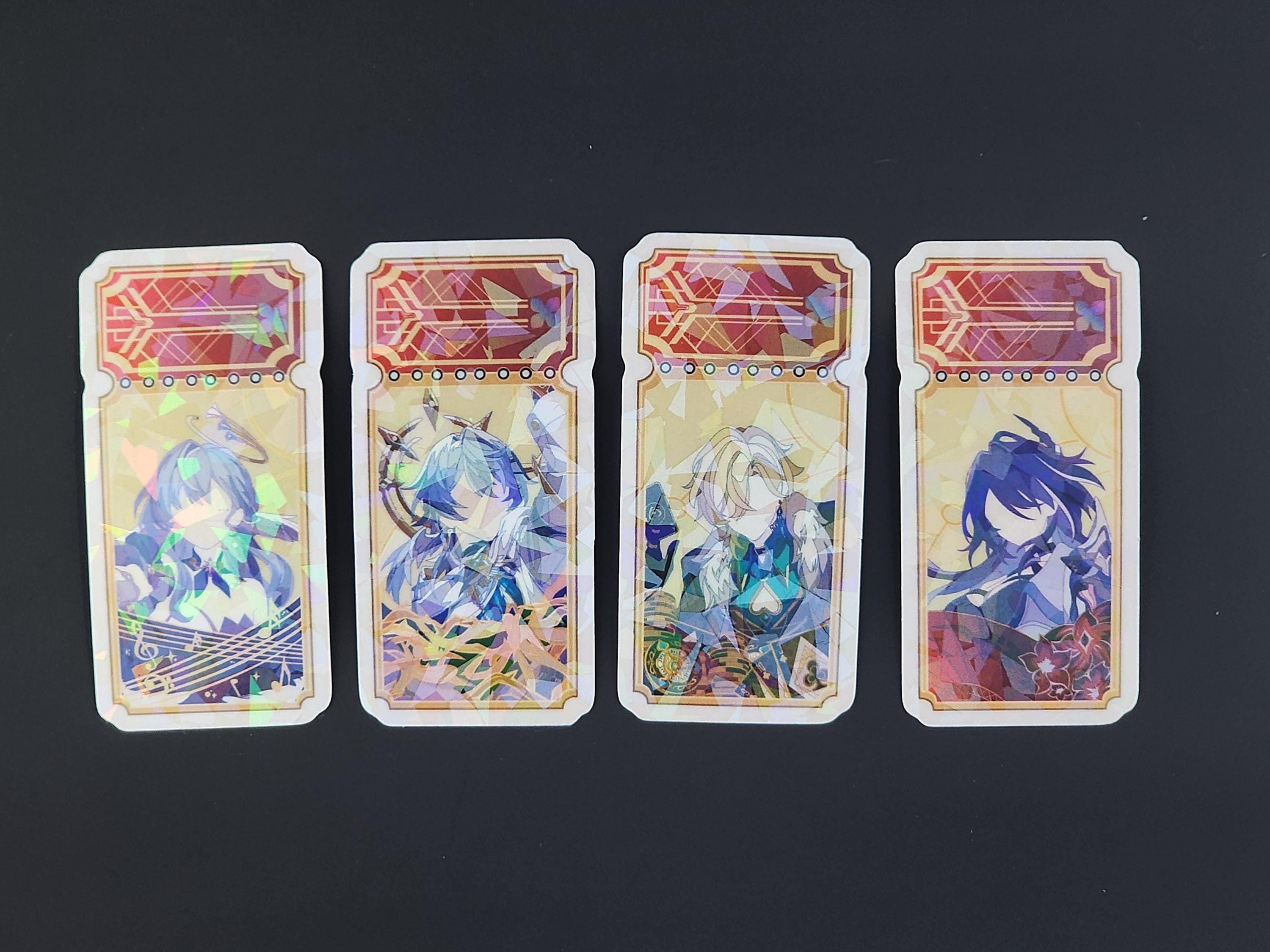 Honkai: Star Rail Stained Glass Holographic Stickers - Etsy