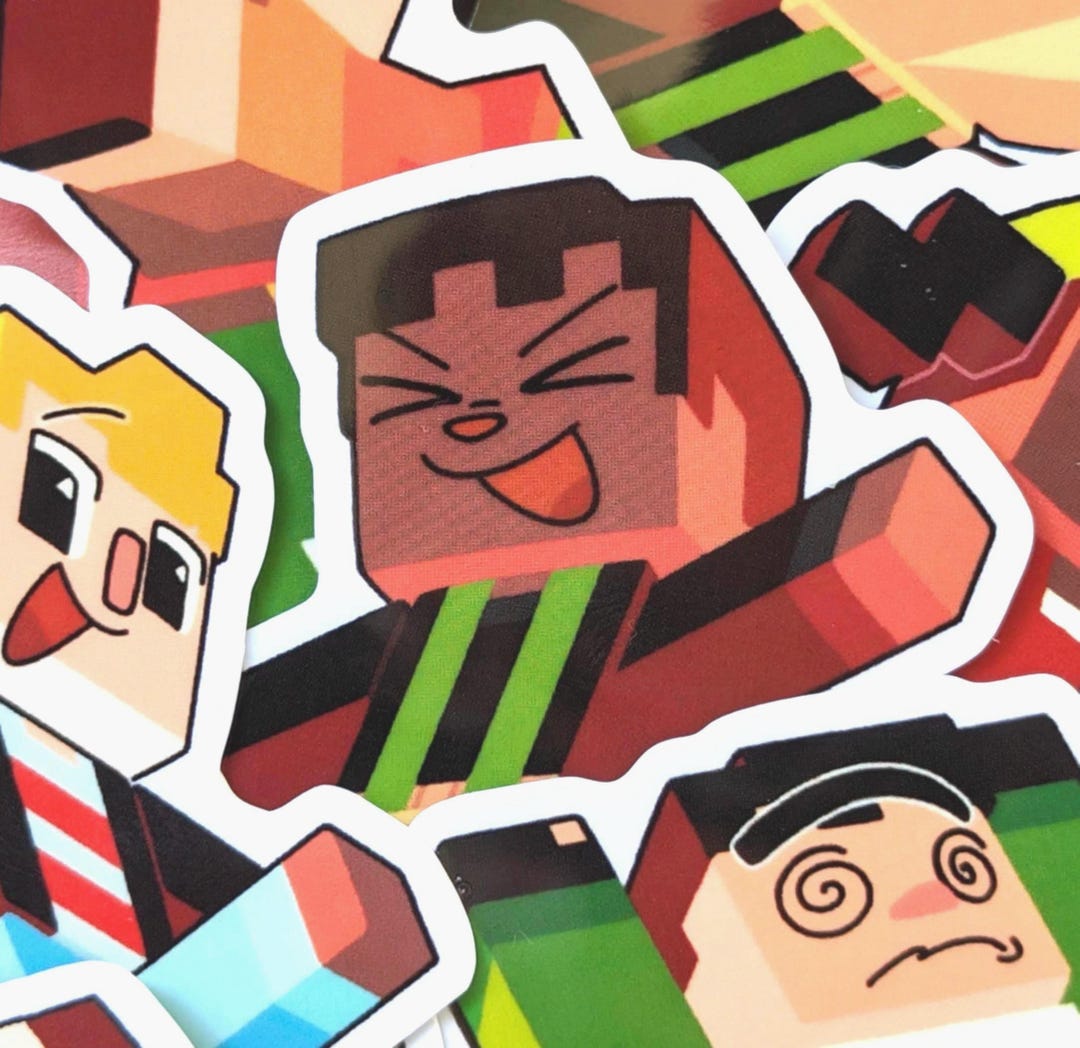 Minecraft Storymode STICKERS MCSM Jesse Lukas Olivia Axel Petra 