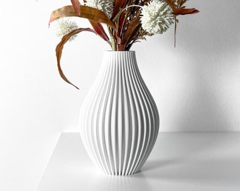 The Eres Vase STL 3D Print File, Digital Download for 3D Printing, Home Decor Vase for Flowers and Plants