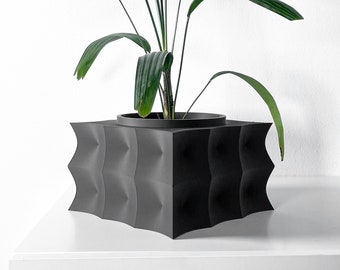 The Averth Planter Pot STL 3D Print File, Digital Download for 3D Printing, Home Decor Planter for Plants & Flowers