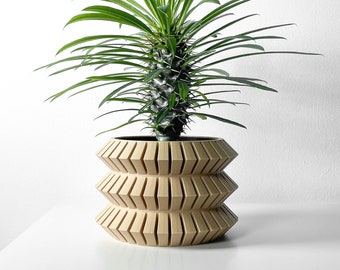 The Sivat Planter Pot STL 3D Print File, Digital Download for 3D Printing, Home Decor Planter for Plants & Flowers