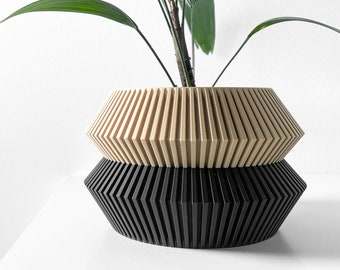 The Wenra Planter Pot STL 3D Print File, Digital Download for 3D Printing, Home Decor Planter for Plants & Flowers