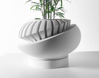 Fichier d'impression 3D STL de pot de fleurs Luxar, téléchargement numérique pour impression 3D, jardinière de décoration d'intérieur pour plantes et fleurs