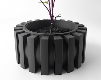 The Erlin Planter Pot STL 3D Print File, Digital Download for 3D Printing, Home Decor Planter for Plants & Flowers