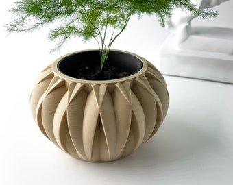 The Halden Planter Pot STL 3D Print File, Digital Download for 3D Printing, Home Decor Planter for Plants & Flowers