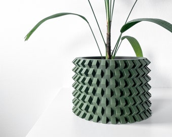 The Rilvo Planter Pot STL 3D Print File, Digital Download for 3D Printing, Home Decor Planter for Plants & Flowers