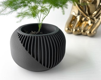 The Narvo Planter Pot STL 3D Print File, Digital Download for 3D Printing, Home Decor Planter for Plants & Flowers