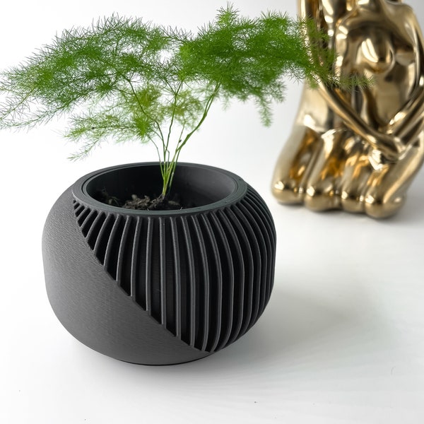 The Narvo Planter Pot STL 3D Print File, Digital Download for 3D Printing, Home Decor Planter for Plants & Flowers