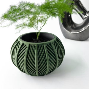 The Lorv Planter Pot STL 3D-afdrukbestand, digitale download voor 3D-printen, woondecoratieplanter voor planten en bloemen