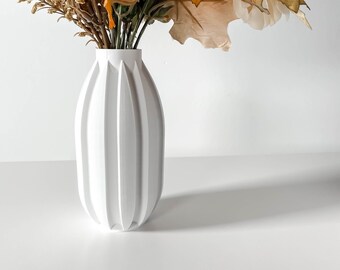 The Akin Vase STL 3D Print File, Digital Download for 3D Printing, Home Decor Vase for Flowers and Plants