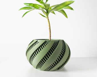 Krato Planter Pot STL File: 3D Print Home Decor (Digital Download)