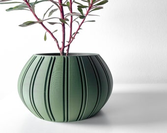 The Ovire Planter Pot STL 3D Print File, Digital Download for 3D Printing, Home Decor Planter for Plants & Flowers