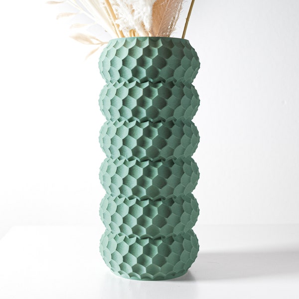 The Okos Vase STL 3D Print File, Digital Download for 3D Printing, Home Decor Vase for Flowers and Plants