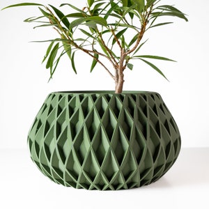 Rivio bloempot STL-bestand: geometrisch 3D-printontwerp (digitale download)