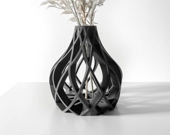 The Vukan Vase STL 3D Print File, Digital Download for 3D Printing, Home Decor Vase for Flowers and Plants