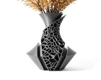 The Vori Vase STL 3D Print File, Digital Download for 3D Printing, Home Decor Vase for Flowers and Plants