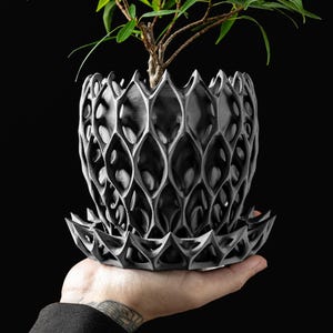 Invader Planter Pot STL 3D Print File by MODERN MACHINE