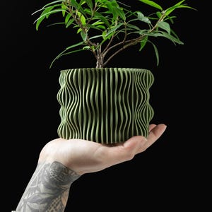 Muxel bloempot STL 3D-afdrukbestand van MODERNE MACHINE