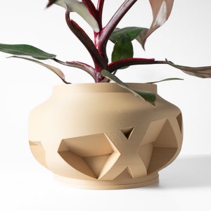 Nomio Planter Pot STL-fil: Geometrisk 3D-utskriftsdesign (digital nedladdning)