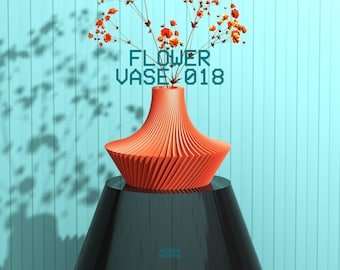 Bloemenvaas 018 STL-bestand voor 3D-printen