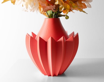 The Makio Vase STL 3D Print File, Digital Download for 3D Printing, Home Decor Vase for Flowers and Plants