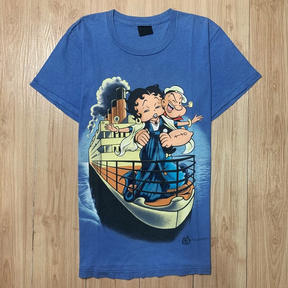 タイタニック ベティブープ ポパイ Tシャツ ヴィンテージ タイタニック ベティブープ ポパイ Tシャツ ヴィンテージ