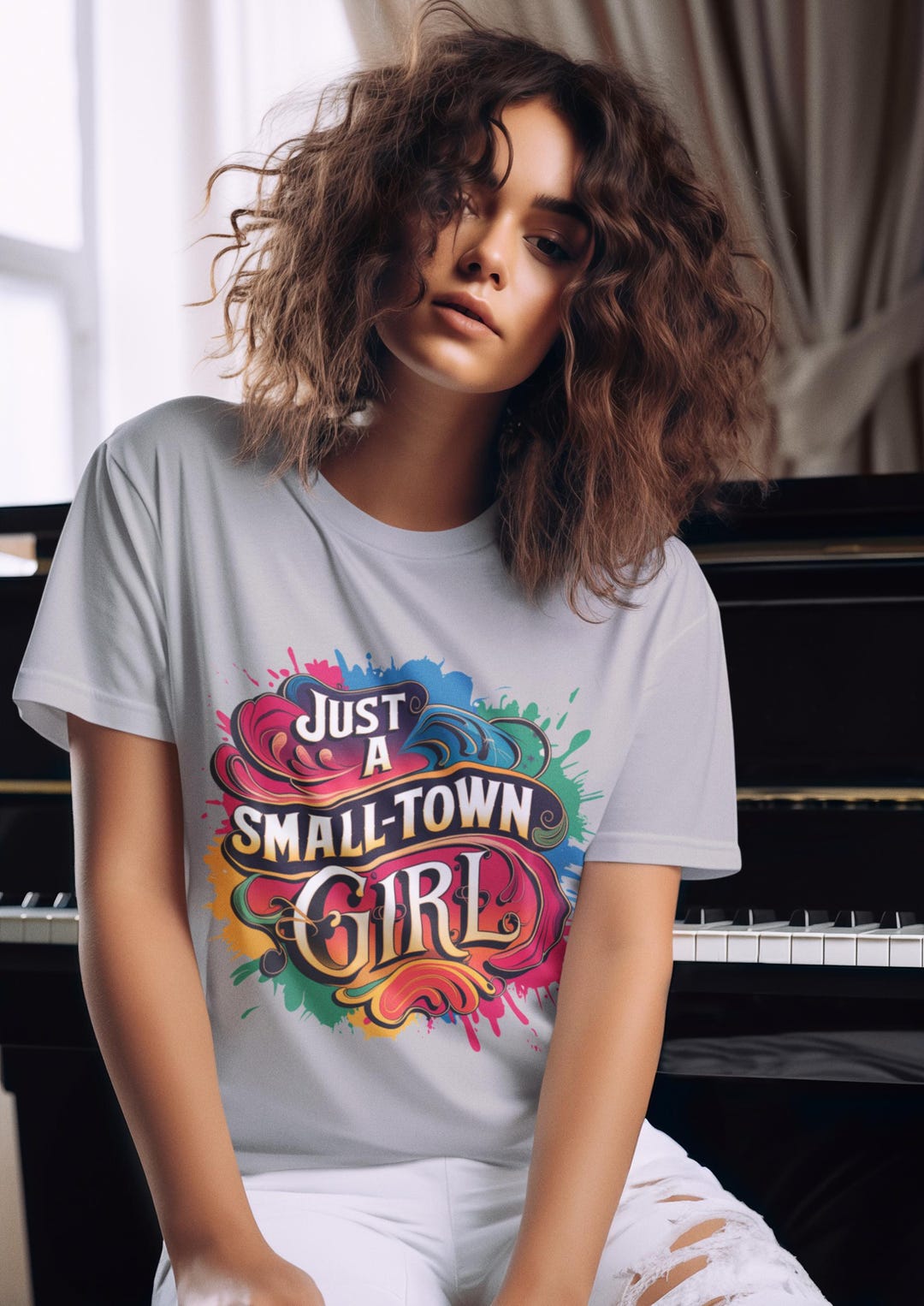 Local Girl Graphic Cropped T-Shirt main image 0