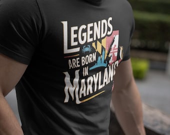 Legends of Maryland Tee: Unisex Jersey Short Sleeve T-Shirt