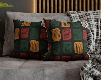 African Inspired Pattern Pillowcase | Square Pillowcase